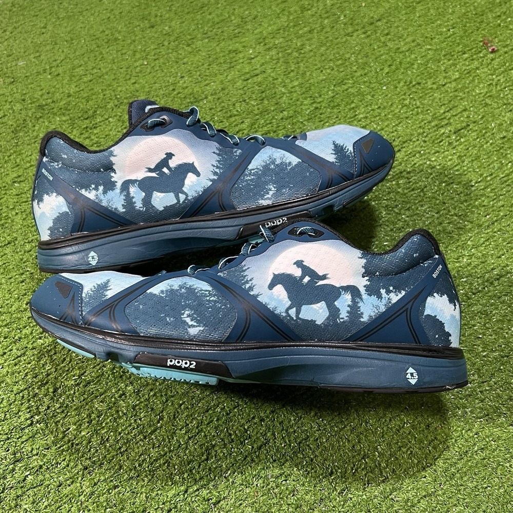 Hoka Newton Boston Marathon Shoes 11 Patriots Day Revere midnight Run Near Mint